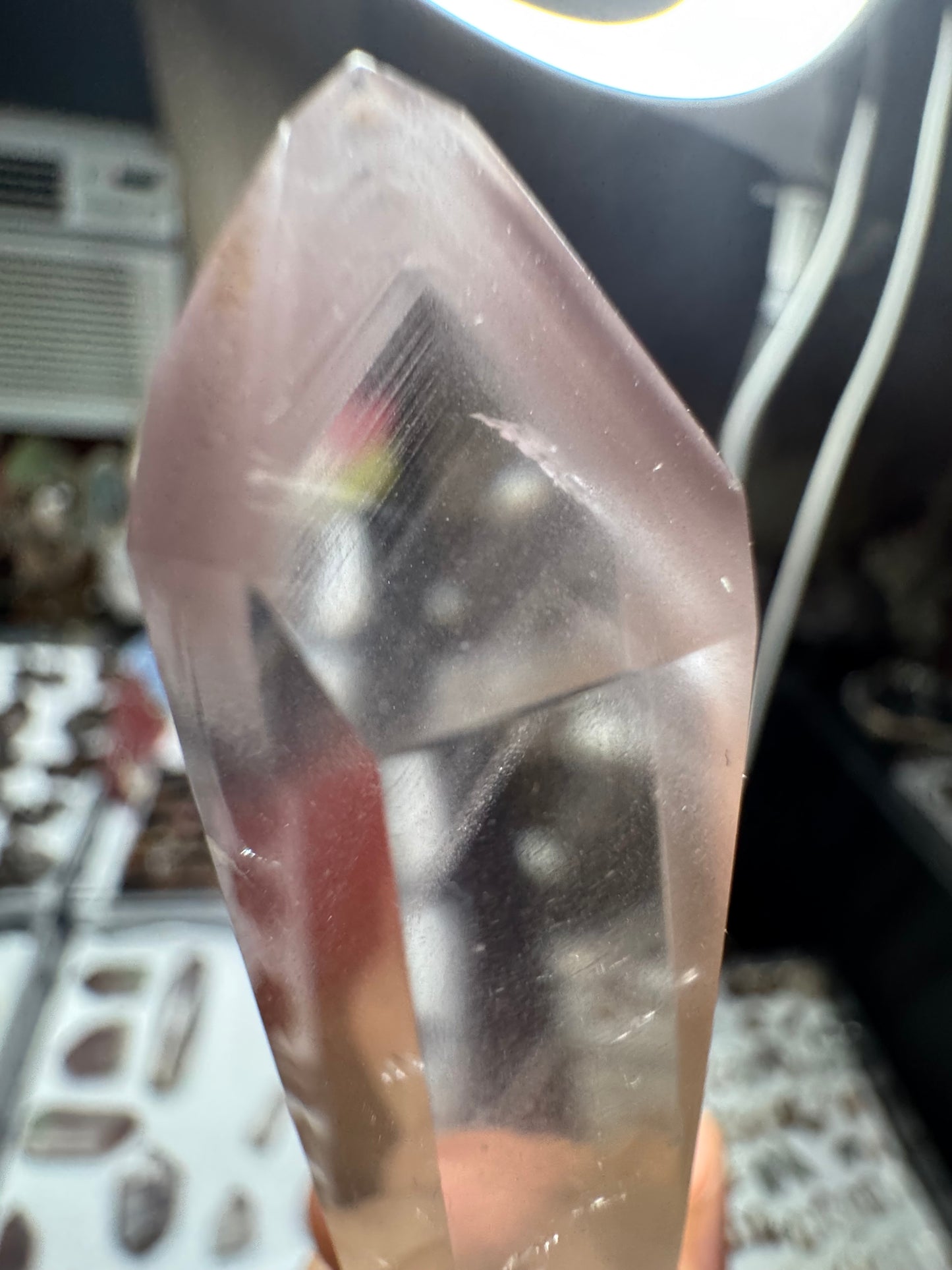 AAA+ Pink Lithium Lemurian Quartz Tower