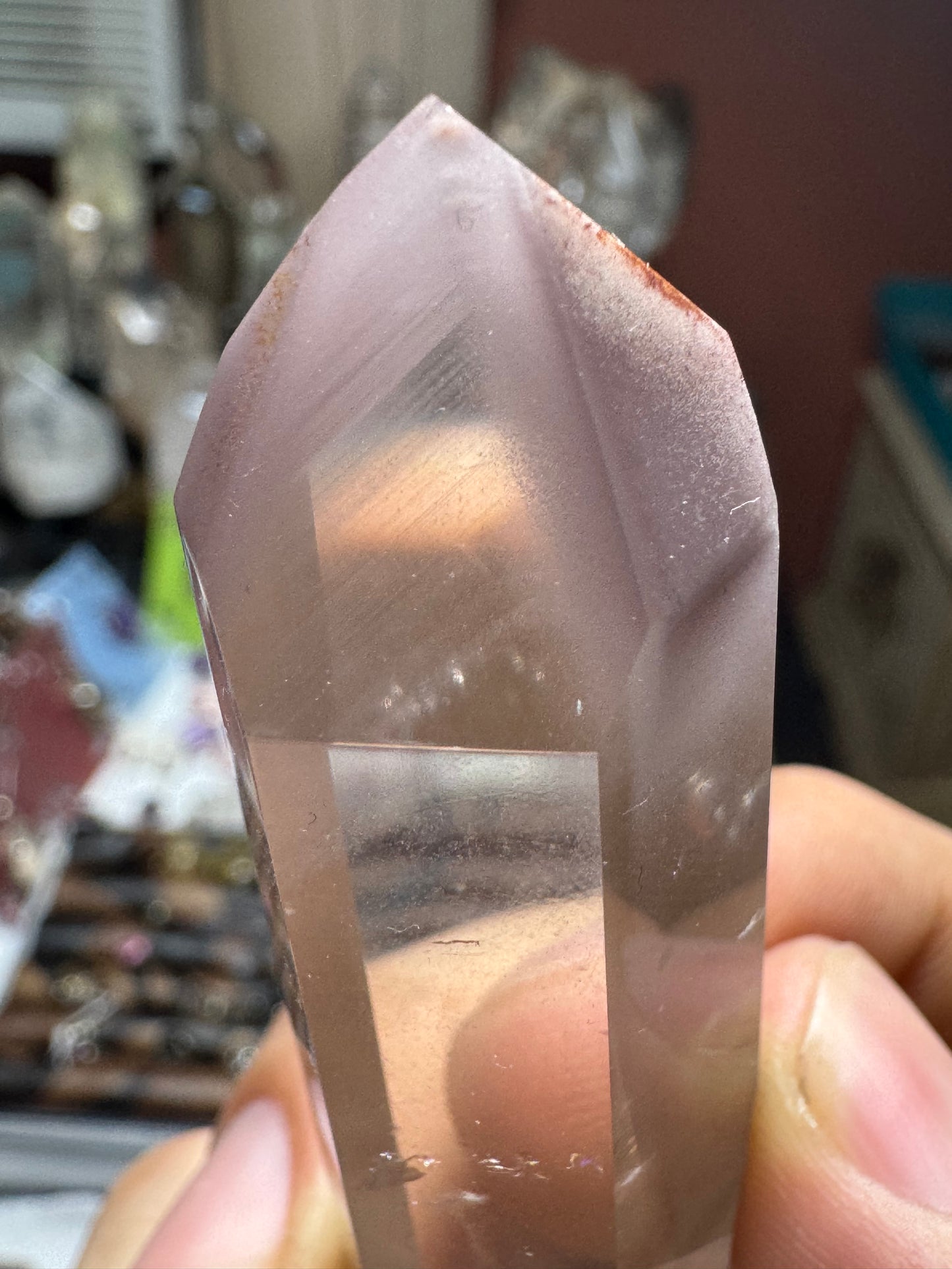 AAA+ Pink Lithium Lemurian Quartz Tower
