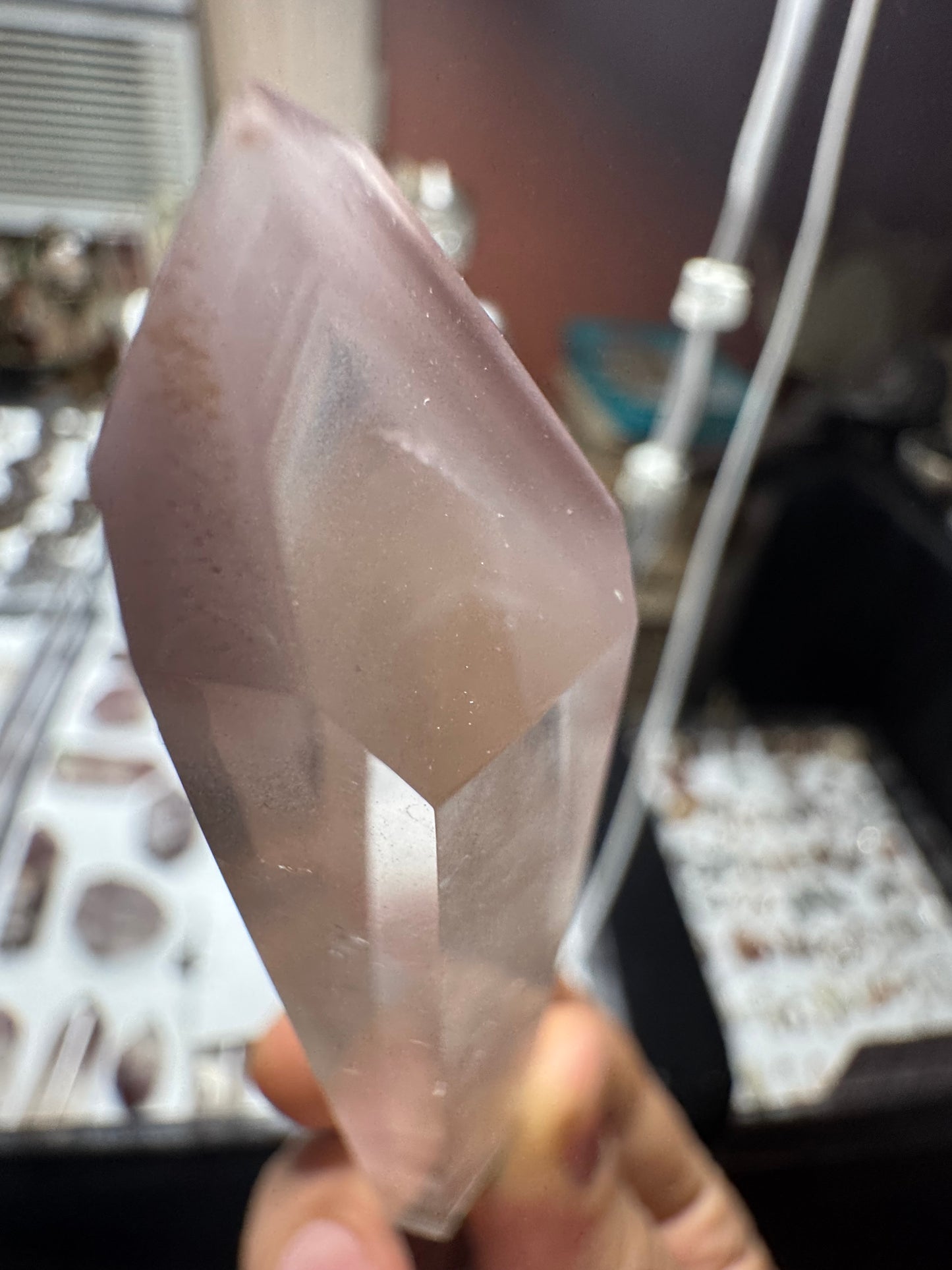 AAA+ Pink Lithium Lemurian Quartz Tower