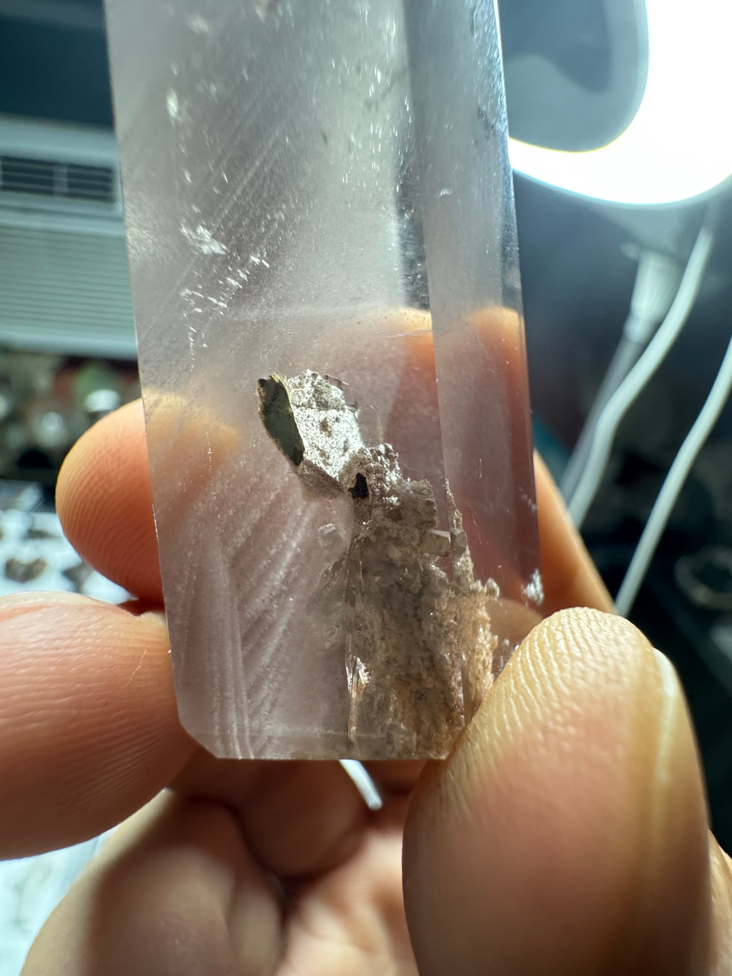 AAA+ Super Saturated Pink Lithium Quartz With Garden And Mica Tower
