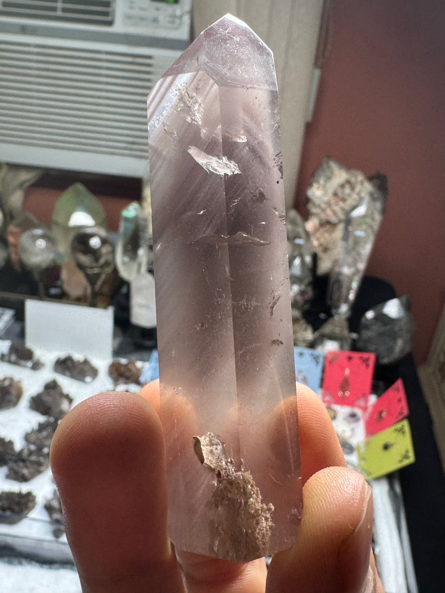 AAA+ Super Saturated Pink Lithium Quartz With Garden And Mica Tower