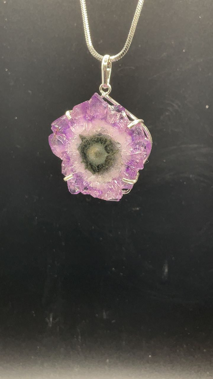Stalactite Eye 950 Silver Pendant