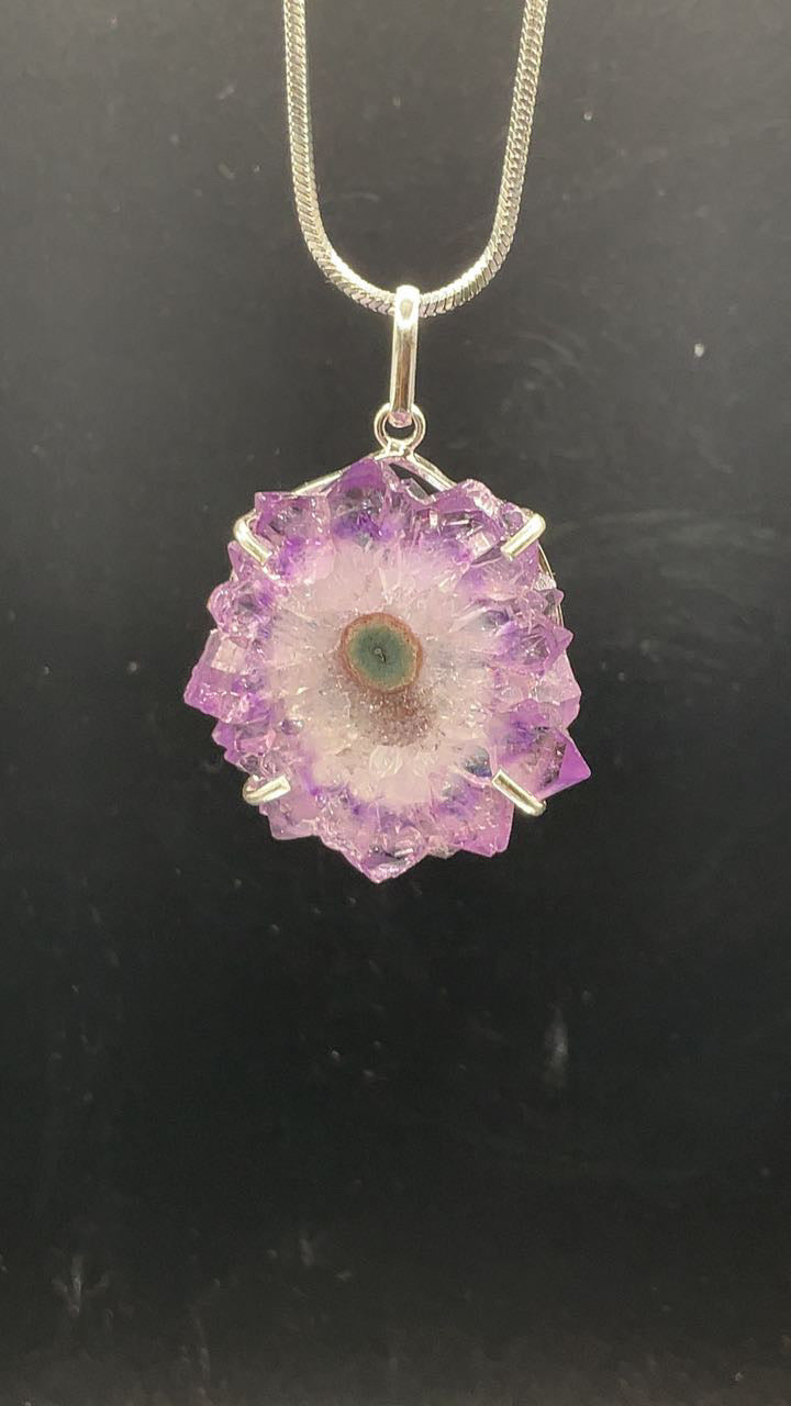 Stalactite Eye 950 Silver Pendant