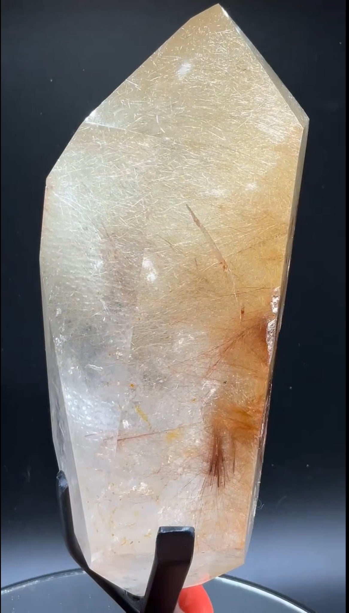 High Quality Collector Colorful Rutile Double Terminated Point