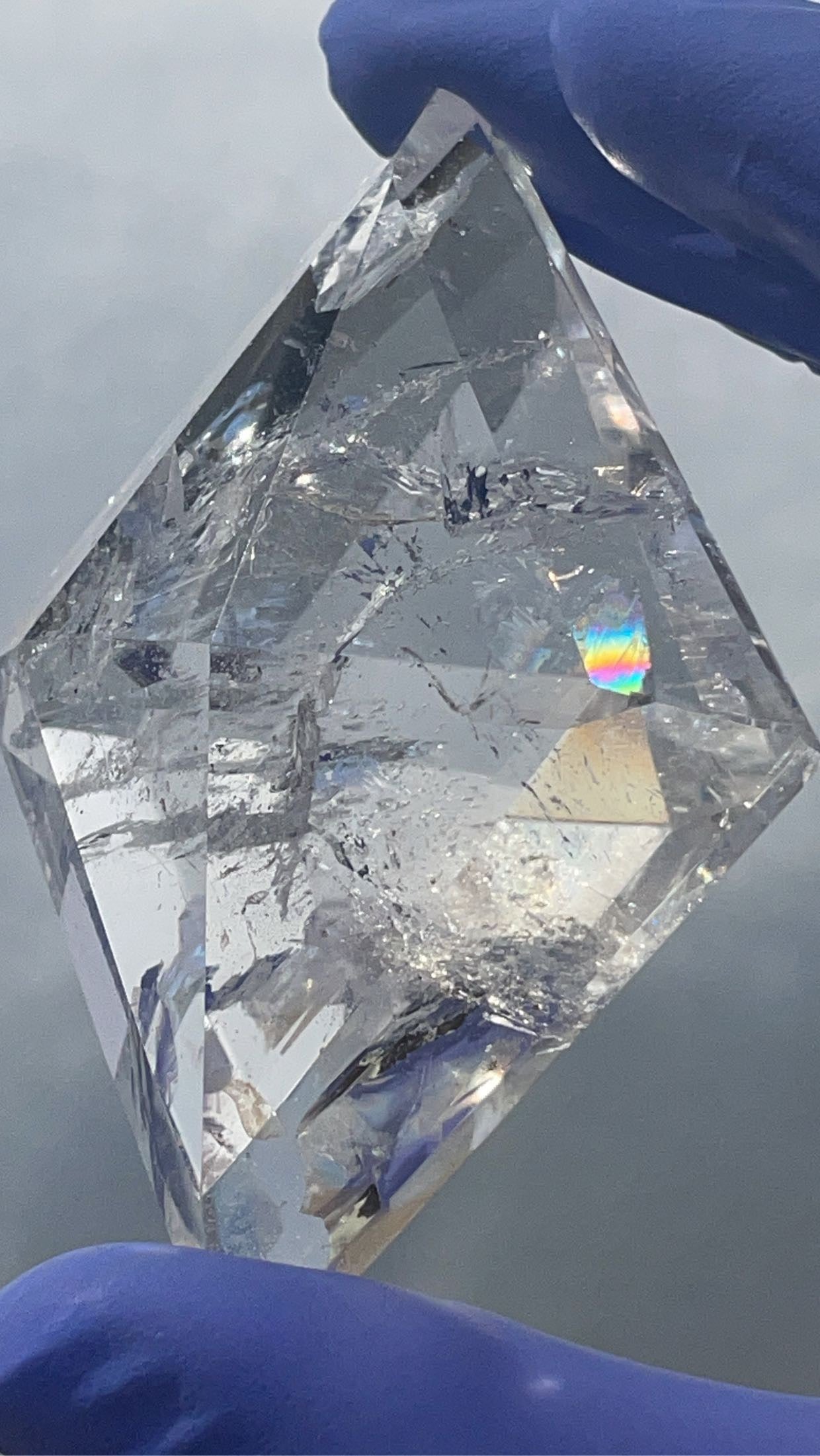 Clear Quartz Diamond Shape From Brazil