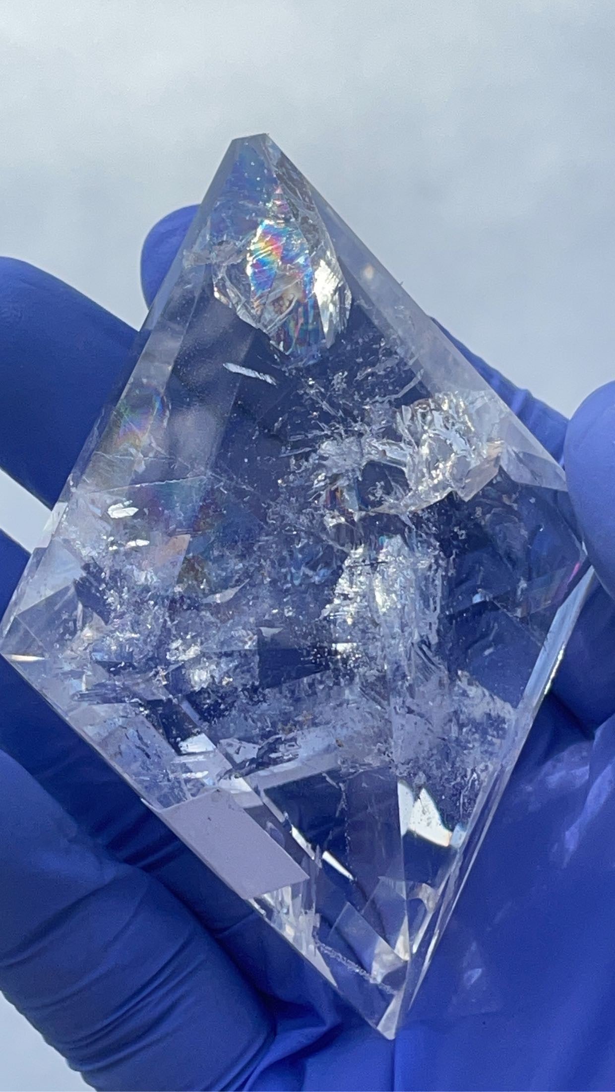 Clear Quartz Diamond Shape From Brazil