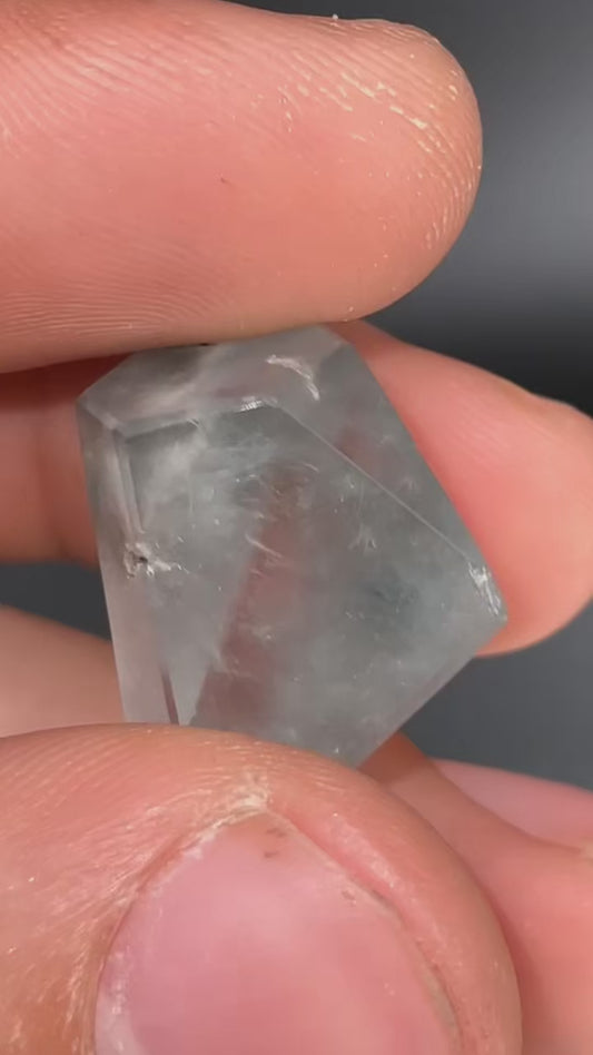 AAA Blue Cotton Amphibole In Quartz