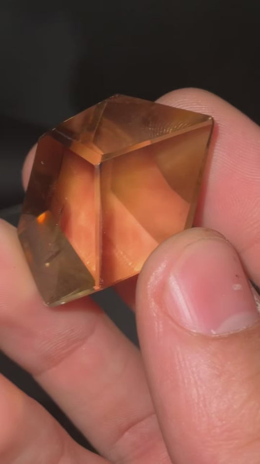 AAA Citrine Smokey Lemurian With Phantoms