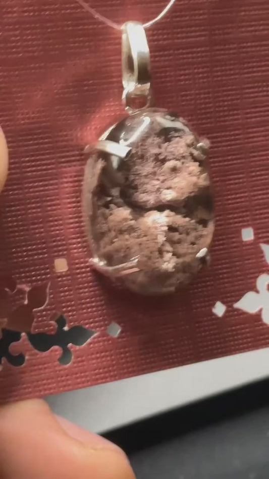 AAA Garden Quartz 950 Silver Pendant