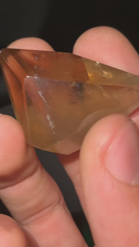 AAA Citrine Smokey Lemurian With Green Chlorite