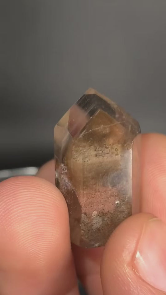 AAA Brown Chlorite Phantom With Lodalite