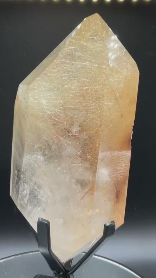 High Quality Collector Colorful Rutile Double Terminated Point