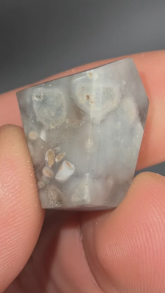 AAA Blue Cotton Ball Amphibole Quartz