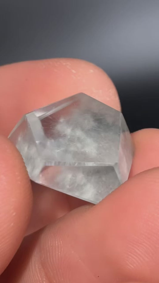 AAA Blue Cotton Ball Amphibole In Quartz