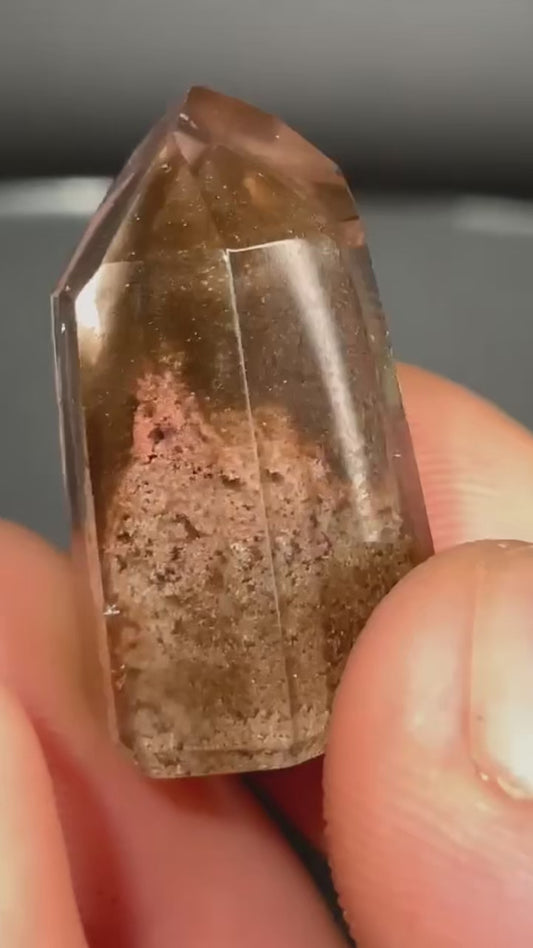 AAA Brown Chlorite Phantom With Lodalite