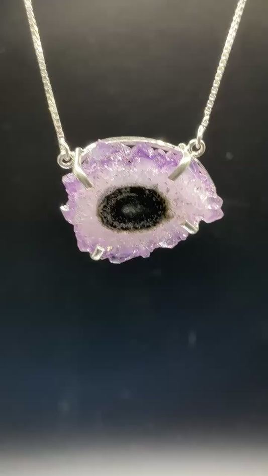 Stalactite Eye 950 Silver Pendant