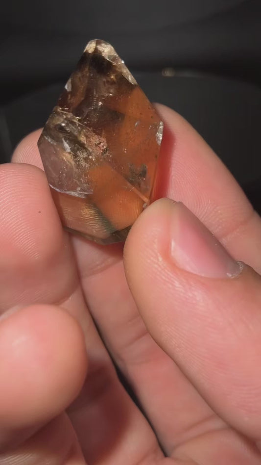 AAA Citrine Smokey Lemurian With Phantoms