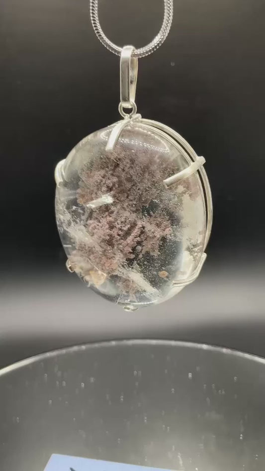 AA Garden Quartz 950 Silver Pendant
