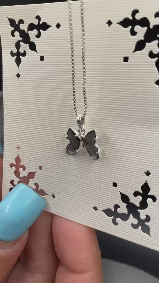 Blue Tourmaline 950 Silver Pendant