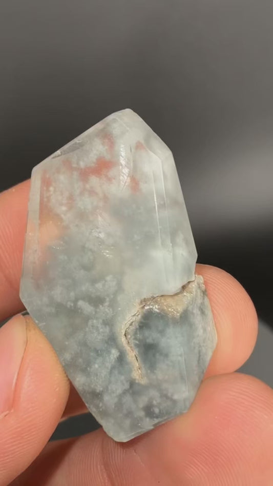 AA Cotton Ball Blue & White Amphibole