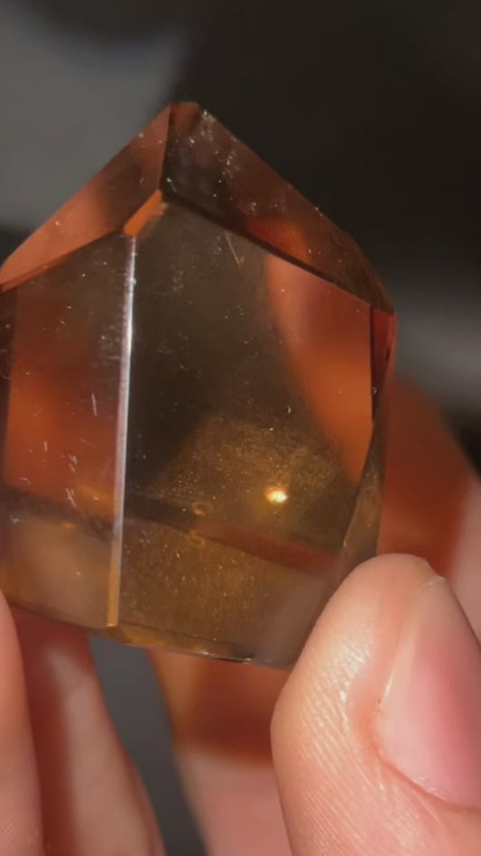 AAA Citrine Smokey Lemurian With Phantom