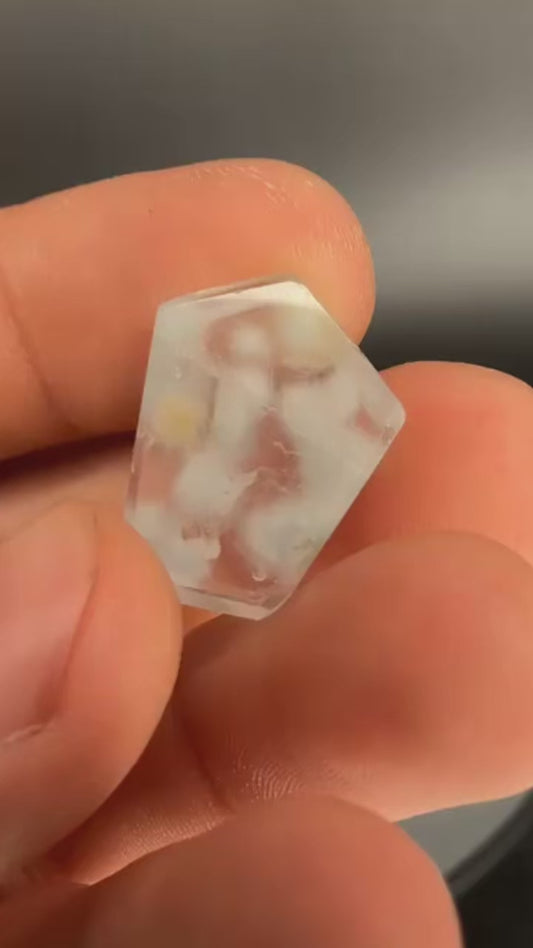 AAA Cotton Ball Amphibole In Quartz