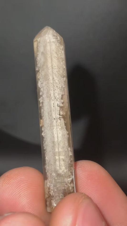 AA Smoky Garden Quartz Mini Tower